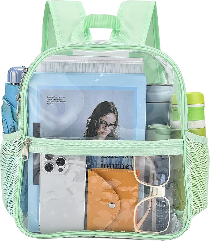 USPECLARE Clear Backpack for Stadium Approved 12×6×12, Water proof Clear Bag for Stadium Events and Concert Work Sport Event