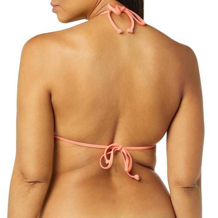 Body Glove Women's Standard DITA Triangle Slider Bikini Top Swimsuit, Edge Geometric Texture, D-Cup