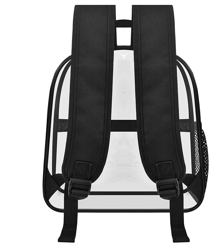 USPECLARE Clear Backpack for Stadium Approved 12×6×12, Water proof Clear Bag for Stadium Events and Concert Work Sport Event