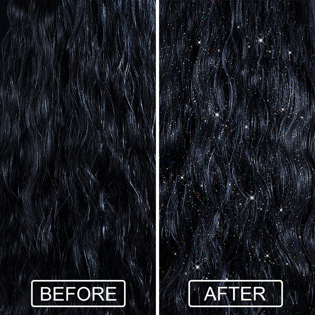 Lezero Body Glitter Spray, Temporary Shiny Hairspray for Face, Hair, Clothing, Long Lasting Quick-Drying Shimmer Mist for St. Patrick's Day, Music Festival Rave, Nightclub Party, Prom, 2oz