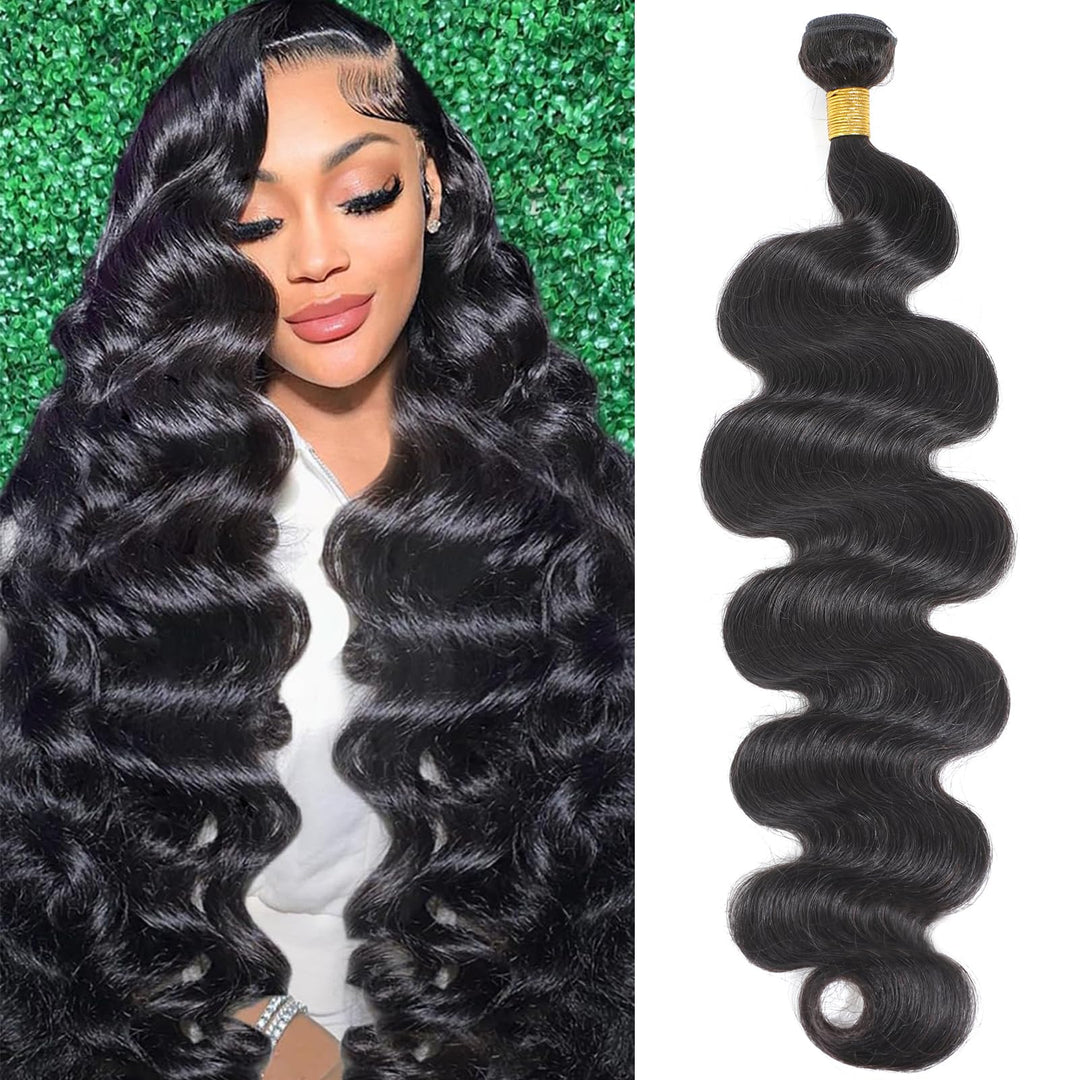 12A Brazilian Human Hair Bundles Body Wave 22 inch Single Bundle Virgin Hair Bundles Body Wave Bundles Human Hair 100G Natural Black Hair Extensions