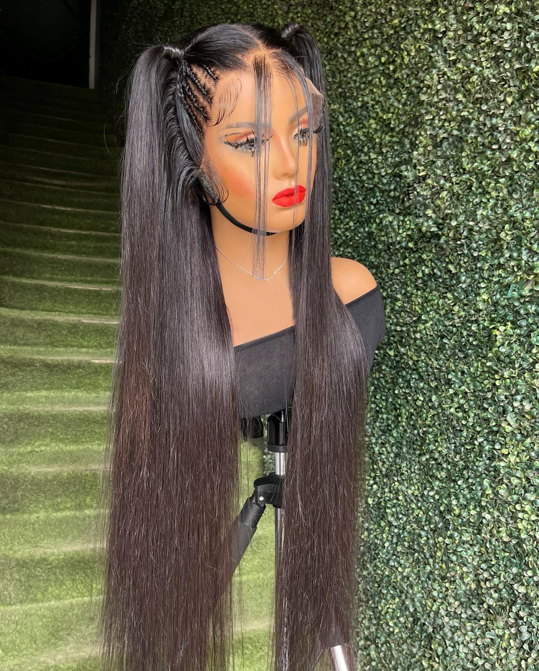 Beeos Ultra-Fitted 13X6 Full Frontal Skinlike Real Hd Lace Wig, 250% Density Straight Human Hair Wig Pre-Plucked Hairline Bleach
