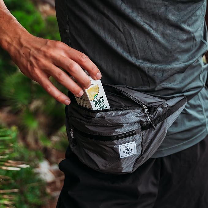 4Monster Hiking Waist Packs Portable,Water Resistant Fanny Bag with Adjustable Strap,Lightweight Crossbody Chest Bag Slim Bag