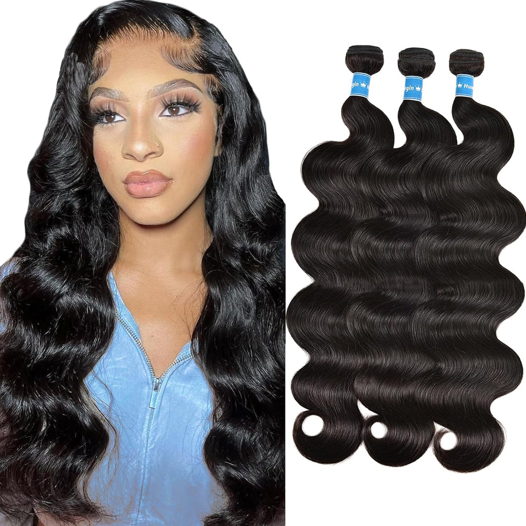 Body Wave 3 Bundles Human Hair 24 26 28 Inch 10A Grade Brazilian Virgin Human Hair Bundles Extensions For Women Curly Wave Bundl