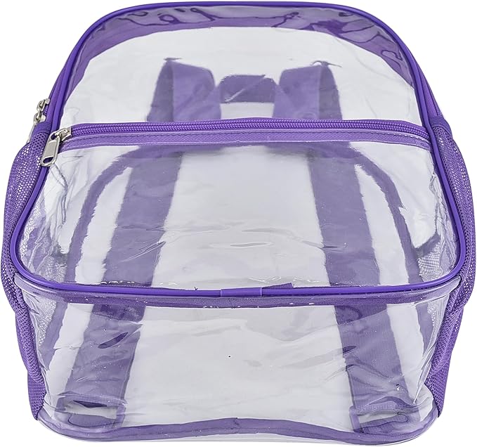 USPECLARE Clear Backpack Stadium Approved 12X11x6, Waterproof Clear Bag Stadium Backpack for Concert Work Sport Event