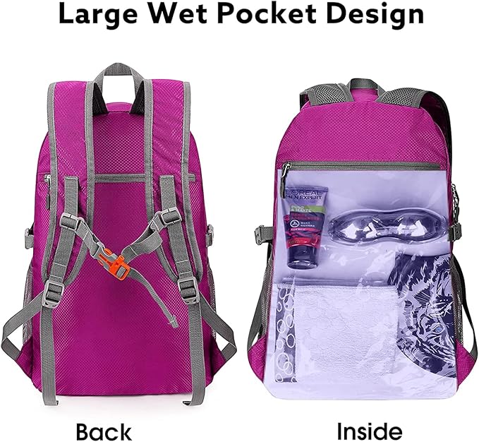 G4Free 40L Lightweight Packable Hiking Backpack, Waterproof Travel Daypack