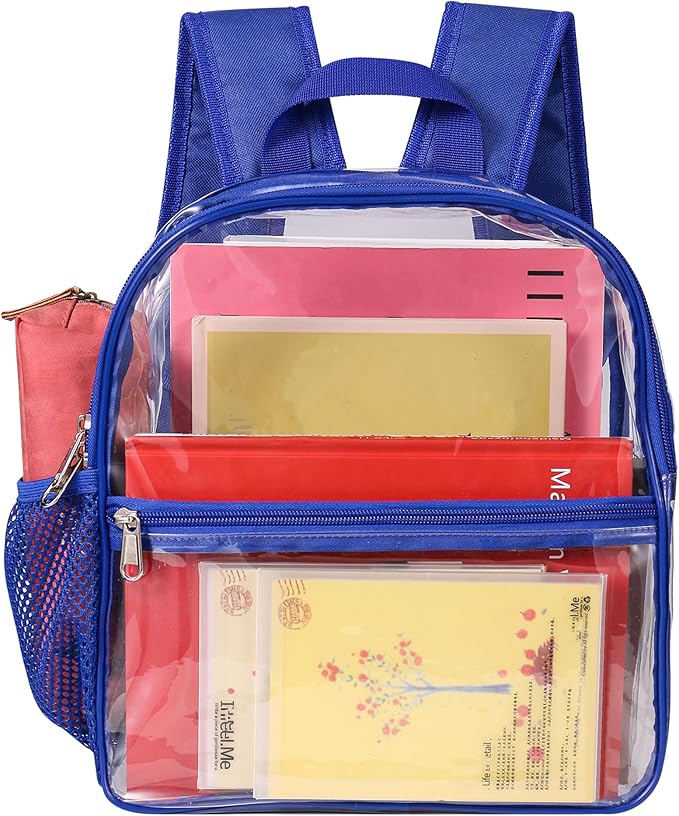 USPECLARE Clear Backpack for Stadium Approved 12×6×12, Water proof Clear Bag for Stadium Events and Concert Work Sport Event