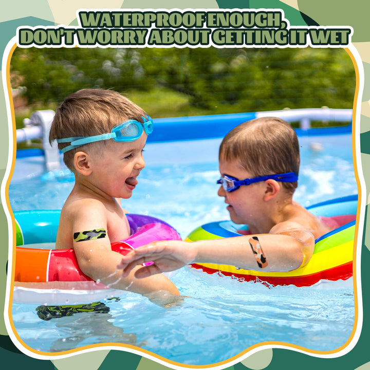 120 Pcs Kids Bandages Bulk Cute Cartoon Flexible Bandages Waterproof Breathable Bandages Strip Protect Cuts and Scrapes for Girls Boys Children Toddlers (Cool Style)