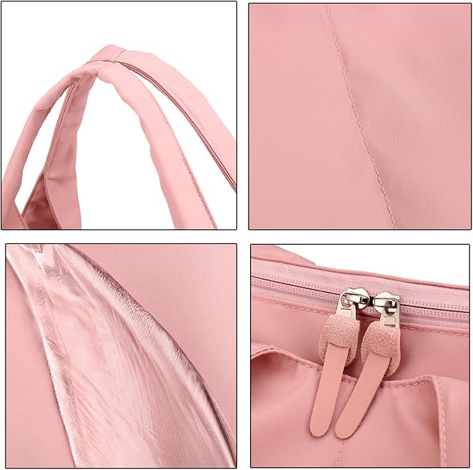 forestfish Yoga Gym Bag for Women with Shoes Compartment & Wet Dry Storage Pockets Lightweight Duffel Bag