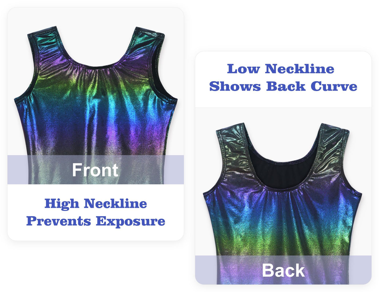 Domusgo Girls Gymnastics Leotards Size 5-6 Years Old Sparkly Black Unitards for Kids Tumbling