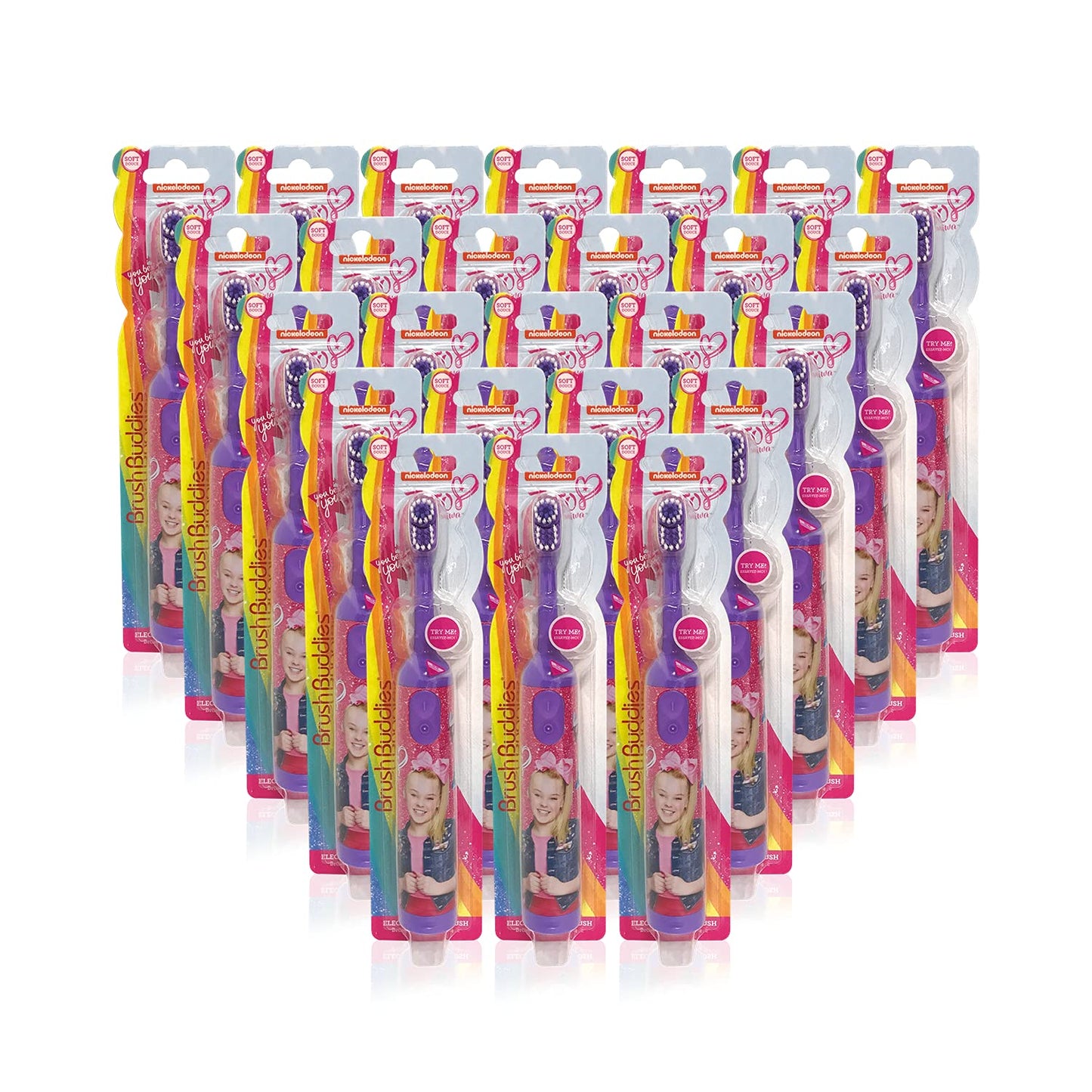 Brush Buddies JoJo Siwa Electric Toothbrush for Kids, Kids Sonic Toothbrush, Battery Powered Toothbrush, Toddler Toothbrush, Children's Oral Care