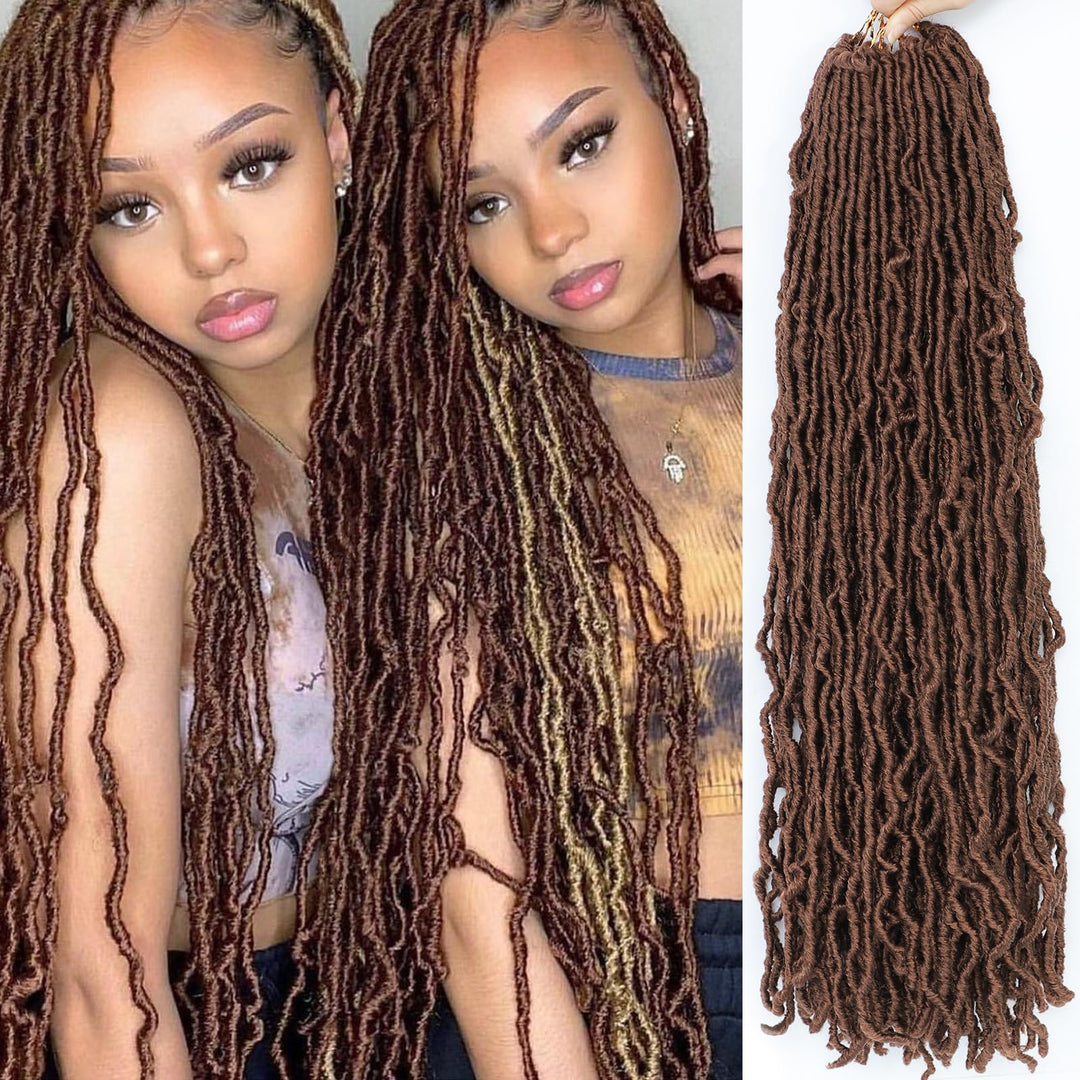 Faux Locs Crochet Hair Soft Locs 26 Inch 7 Packs Long Crochet Locs Natural Locs Crochet Hair For Women Synthetic Pre Looped Croc