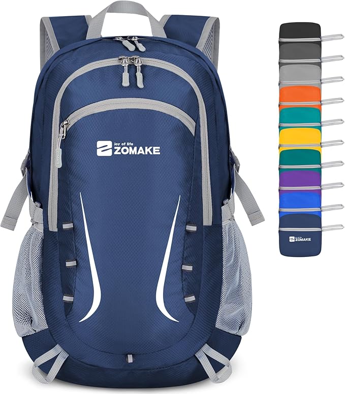 ZOMAKE Lightweight Packable Backpack 35L, Foldable Backpacks Water Resistant Collapsible Light Daypack for Hiking