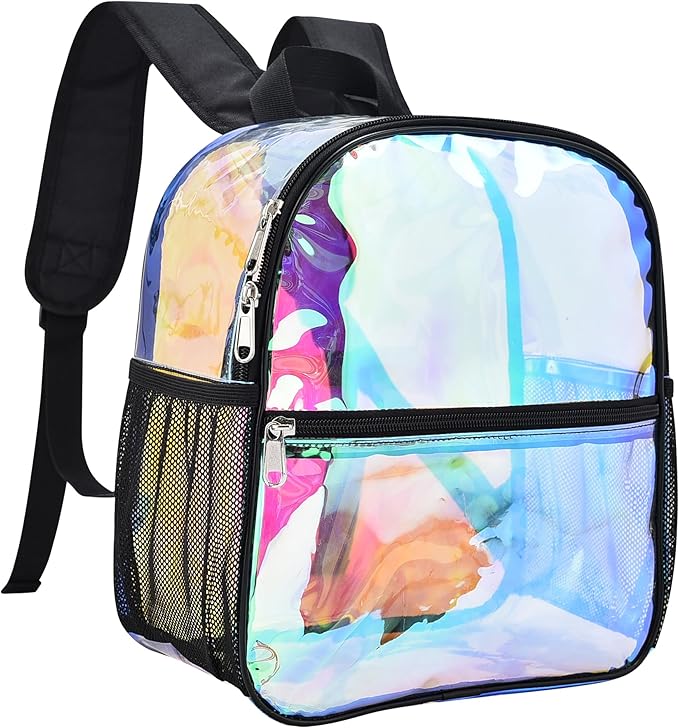 USPECLARE Clear Backpack for Stadium Approved 12×6×12, Water proof Clear Bag for Stadium Events and Concert Work Sport Event