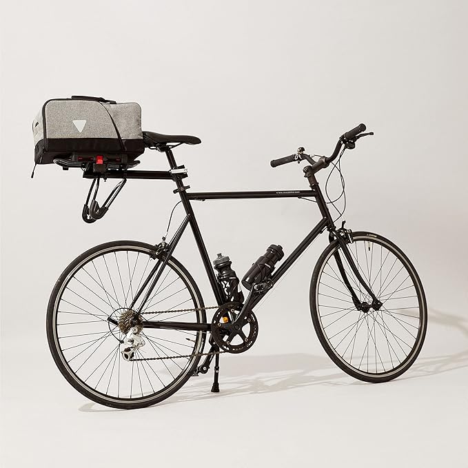 Vincita Nash Bike Trunk Bag - Universal Quick-release Fit All Rear Racks With Expandable Panniers And Waterproof Rain Cover, Large Capacity - Bicycle Commuter Bag Suitable For All Bicycles