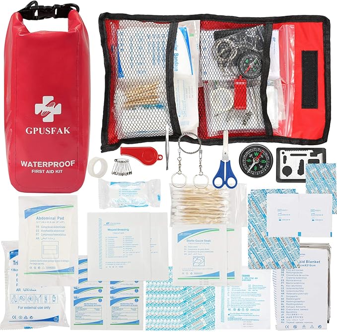 Boat Emergency Kit 2-in-1 Waterproof First Aid Kit