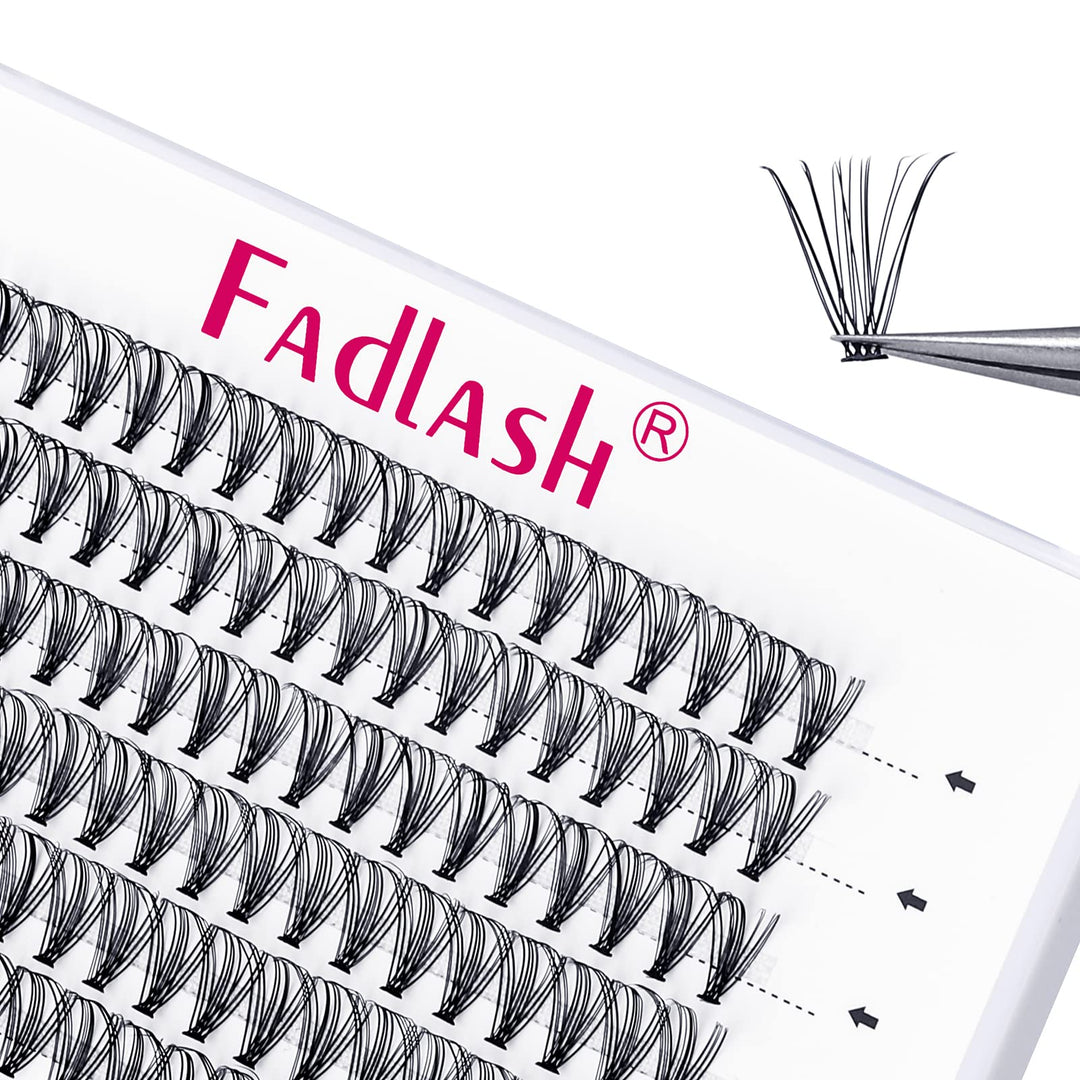 Lash Clusters Extensions 20D Individual Cluster Lashes Mixed Tray Black Mink Diy Eyelash Extensions And Under Eyelashes Professi