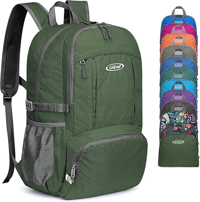 G4Free 40L Lightweight Packable Hiking Backpack, Waterproof Travel Daypack