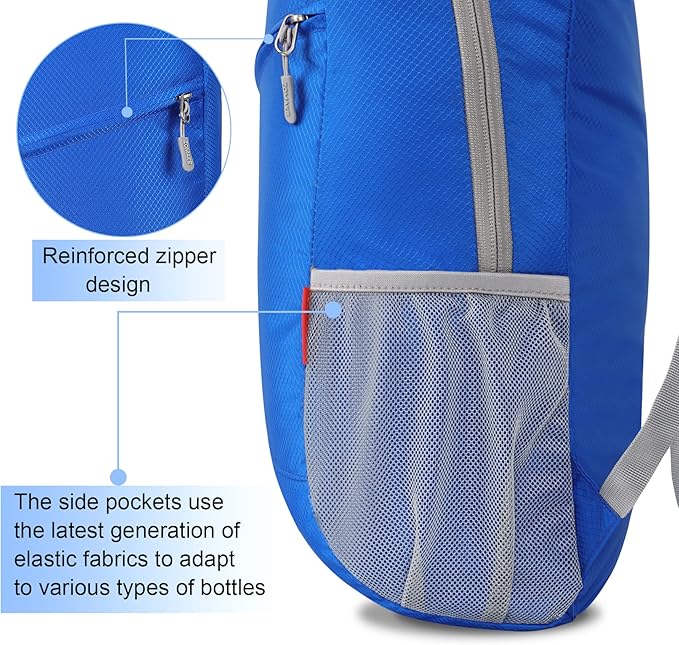 ZOMAKE Lightweight Packable Backpack 20L, Foldable Backpacks Small Daypack for Hiking Water Resistant Day Bag for Travel