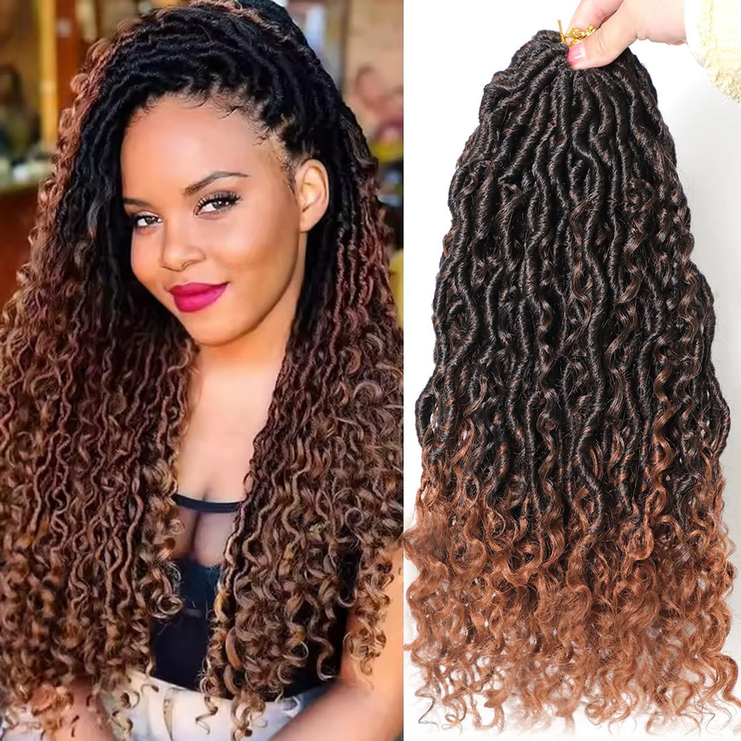 Violet Goddess Locs Crochet Hair 6 Packs Faux Locs Crochet Hair For Black Women River Boho Locs Crochet Hair Soft Crochet Locs 1