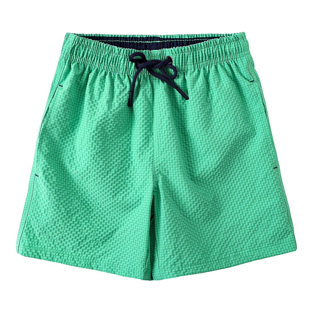 NATUST Boys Swim Trunks Quick Dry Board Shorts Mesh Lined Summer Beach Swimwear Green Size 6