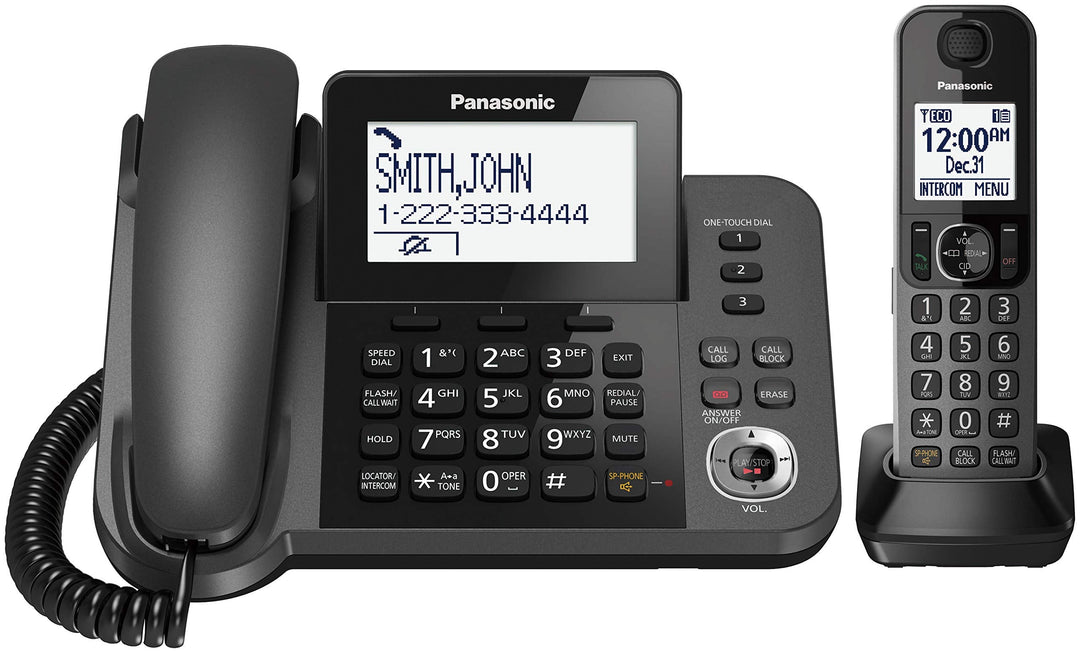 Panasonic Kxtgf350 Digital Corded/Cordless Phone System With Answering System And 1 Handset