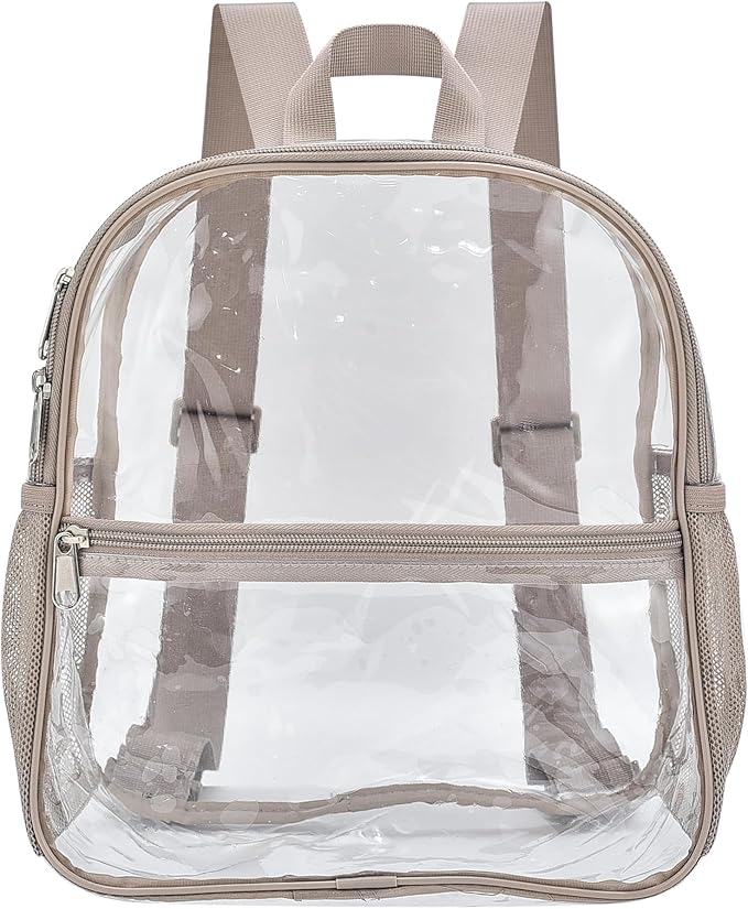 USPECLARE Clear Backpack Stadium Approved 12X11x6, Waterproof Clear Bag Stadium Backpack for Concert Work Sport Event