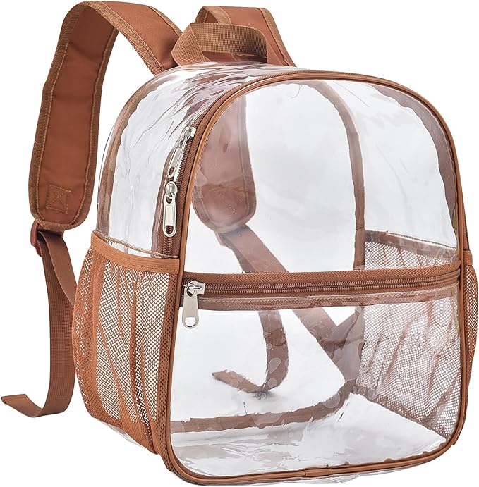 USPECLARE Clear Backpack for Stadium Approved 12×6×12, Water proof Clear Bag for Stadium Events and Concert Work Sport Event