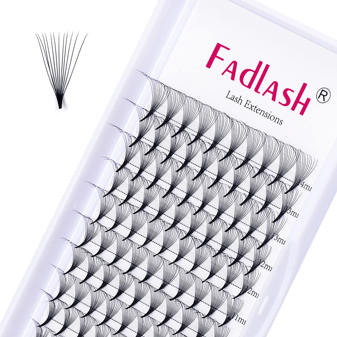 Lash Extensions 12D Premade Fans Eyelash Extensions 0.07 C Curl 8-14Mm Mixed Tray Volume Premade Fans Eyelash Extension Supplies