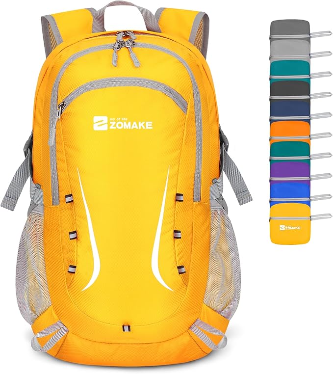 ZOMAKE Lightweight Packable Backpack 35L, Foldable Backpacks Water Resistant Collapsible Light Daypack for Hiking
