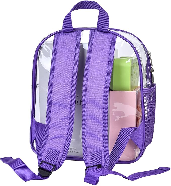 USPECLARE Clear Backpack for Stadium Approved 12×6×12, Water proof Clear Bag for Stadium Events and Concert Work Sport Event