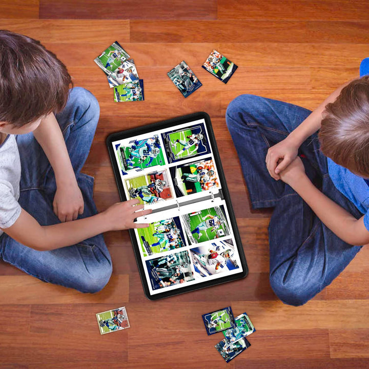 HESPLUS Football Card Binder Compatible with Football Card, Baseball Card, Trading Card, MTG and Other TCG, Fits 400 Cards with 50 Removable Pages, Card Holder Collector for Standard Size Card