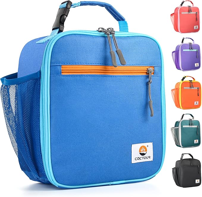 Lunch Box Kids,Premium Insulated Lunchbox for Girls Boys,Soft Mini Cooler Bag Back to School Thermal Reusable Lunch Bag for Work School Picnic (Blue)