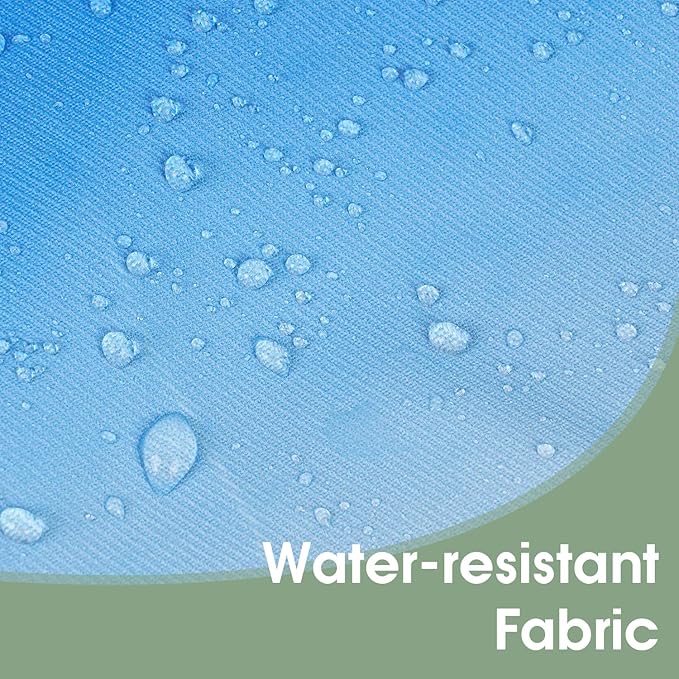 WANDF Drawstring Backpack Sports Gym Bag with Shoulder Pads Water Resistant String Bag Cinch Bag for Women Men (Blue-Green Gradient)