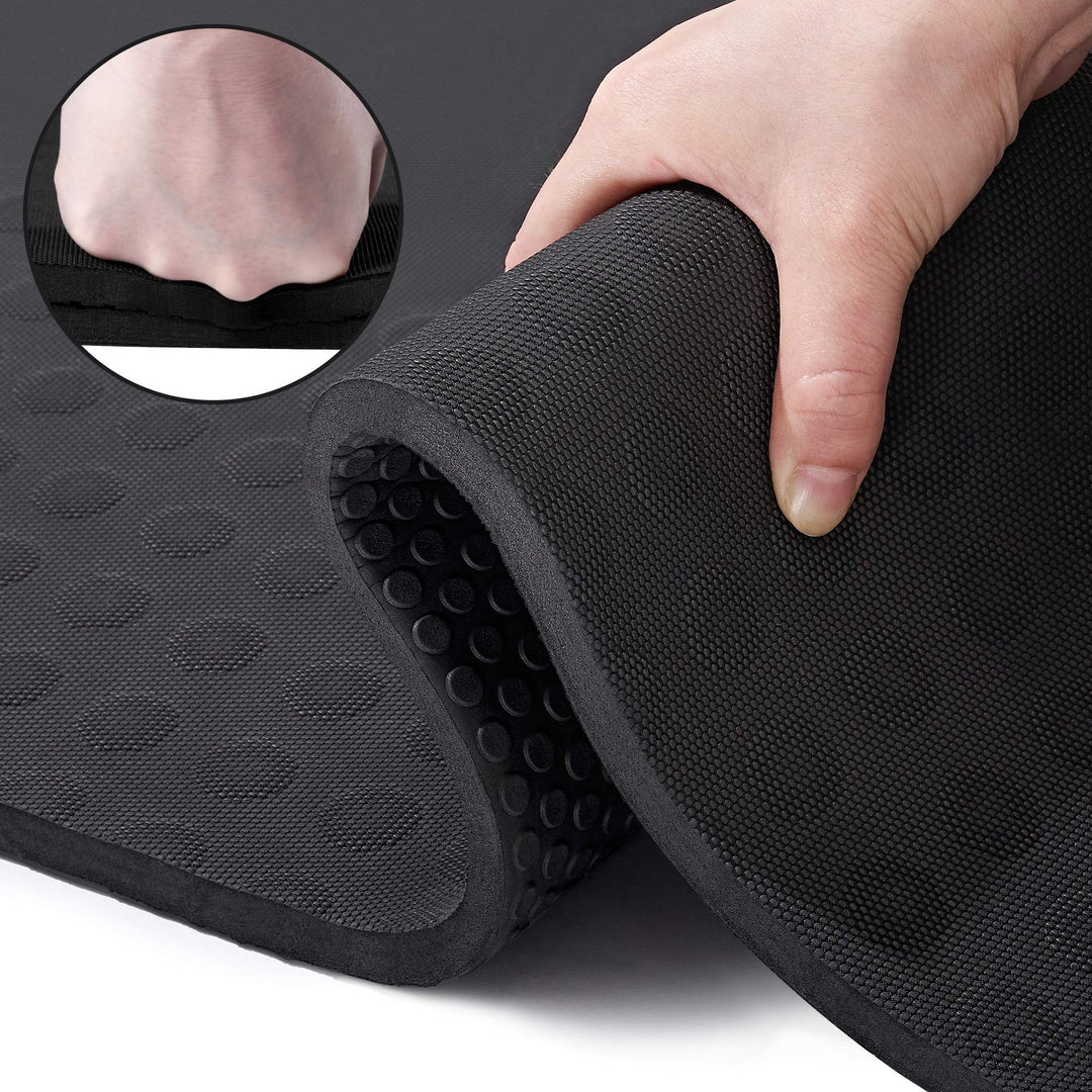 JELS Extra Thick Yoga Mat, 1.2/2 inch, Ergonomic 3D Non Slip Design, SGS Certified TPE Material, Yoga Mat for Men Women with Carrying Strap,Exercises Mat for Yoga, Pilates and Floor Workout(72"x26")