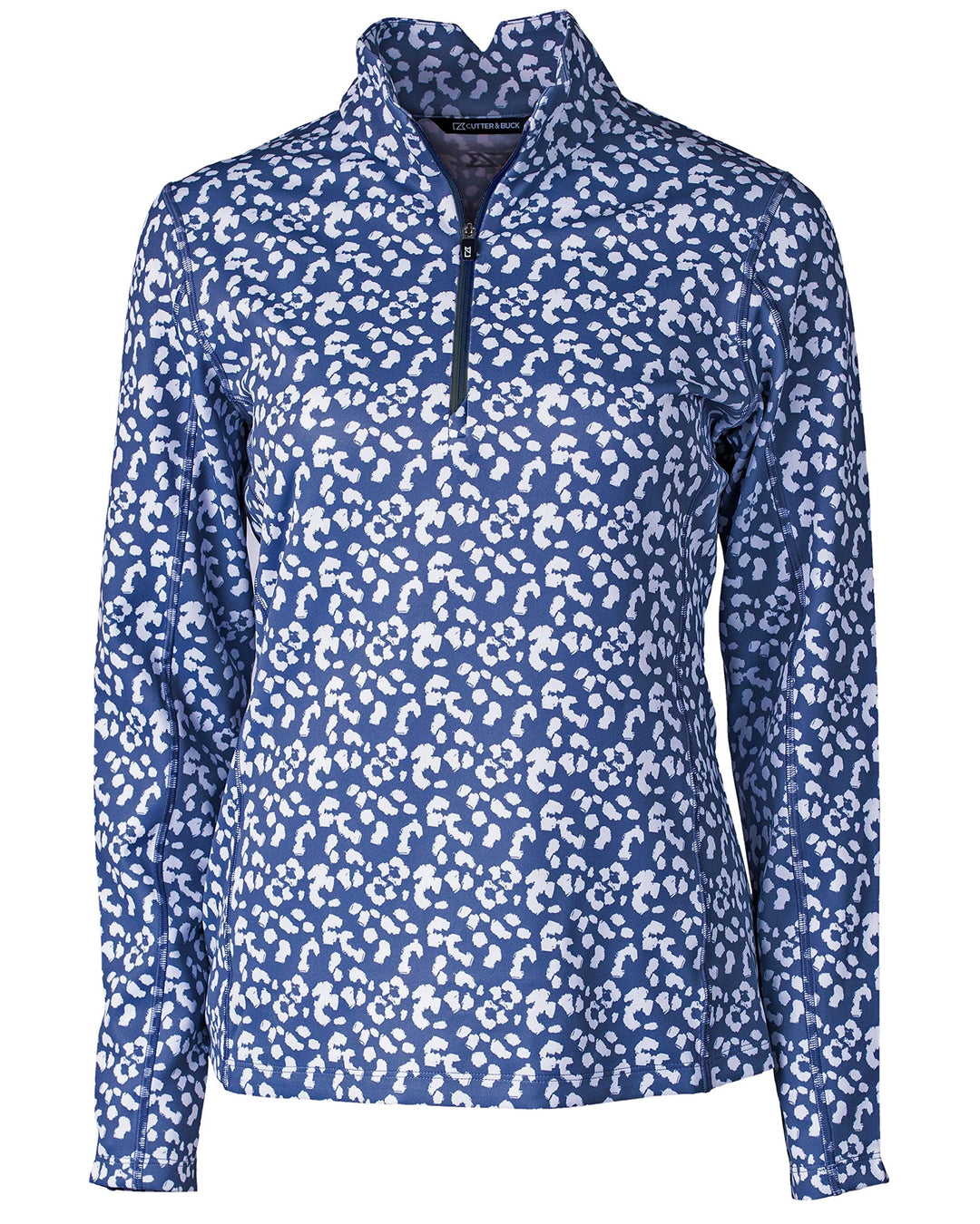 Cutter & Buck Women's Half Zip Shirt, Indigo, XXL