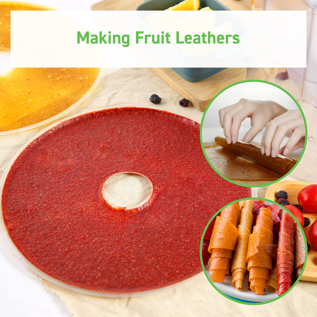 COSORI Food Dehydrator Pioneer Style CFD-N051-W & Food Dehydrator Machine Fruit Roll Sheets CFD-FR051-WUS