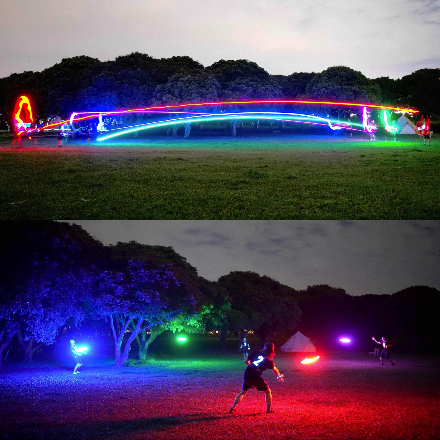 TOSY Flying Disc - 16 Million Color RGB or 36 or 360 LEDs, Extremely Bright, Smart Modes, Auto Light Up, Rechargeable, Birthday Gift, Easter Basket Stuffers for Men/Boys/Teens/Kids, 175g frisbee