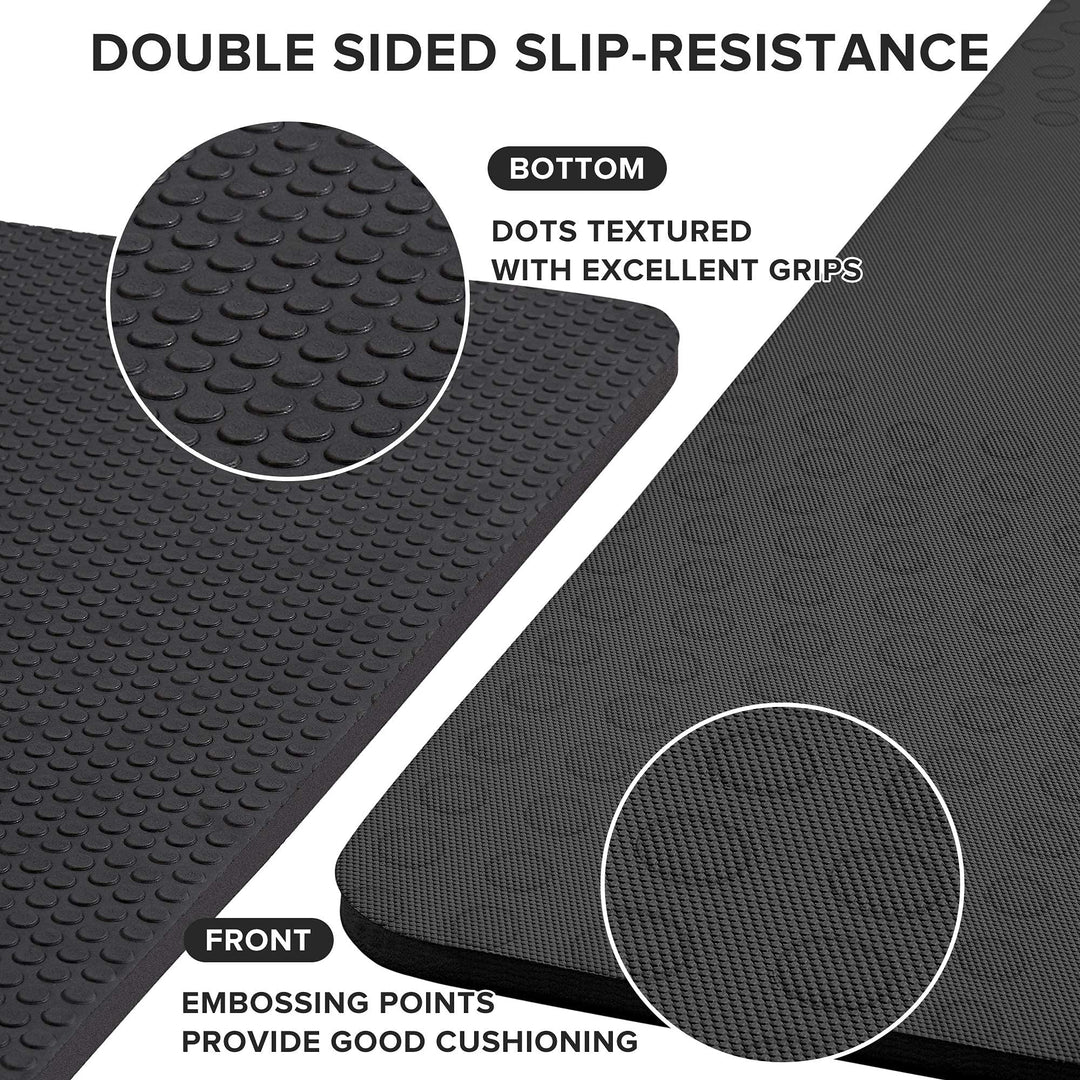 JELS Extra Thick Yoga Mat, 1.2/2 inch, Ergonomic 3D Non Slip Design, SGS Certified TPE Material, Yoga Mat for Men Women with Carrying Strap,Exercises Mat for Yoga, Pilates and Floor Workout(72"x26")