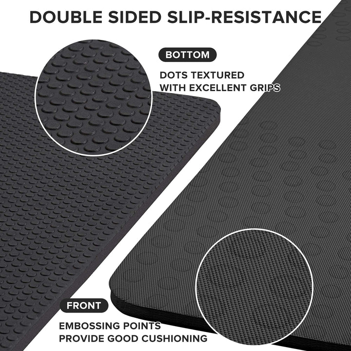 JELS Extra Thick Yoga Mat, 1.2/2 inch, Ergonomic 3D Non Slip Design, SGS Certified TPE Material, Yoga Mat for Men Women with Carrying Strap,Exercises Mat for Yoga, Pilates and Floor Workout(72"x26")