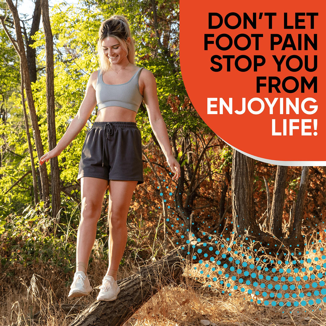 PhysFlex Compression Socks for Plantar Fasciitis, Achilles Tendonitis Relief - (1 Pair) Ankle Compression Sleeve for Heel Spurs, Foot Swelling & Fatigue - Arch Support Brace for Everyday Use