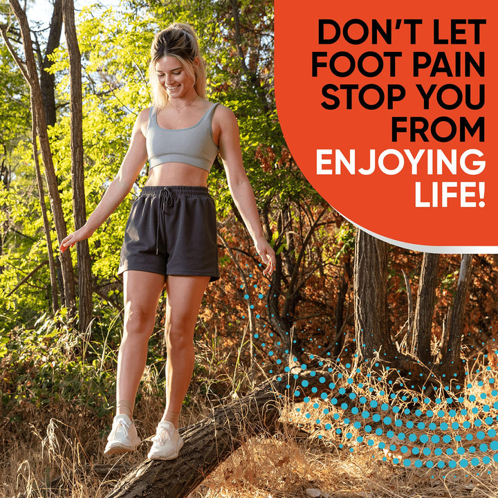 PhysFlex Compression Socks for Plantar Fasciitis, Achilles Tendonitis Relief - (1 Pair) Ankle Compression Sleeve for Heel Spurs, Foot Swelling & Fatigue - Arch Support Brace for Everyday Use