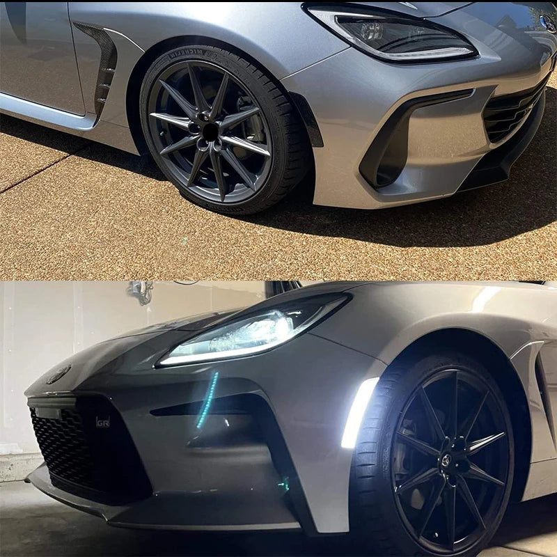 iJDM Car LED Bumper Side Marker Light For Subaru BRZ 2022-up,For Toyota 2022-up GR86,Replace OEM Single LED Front Sidemarkers