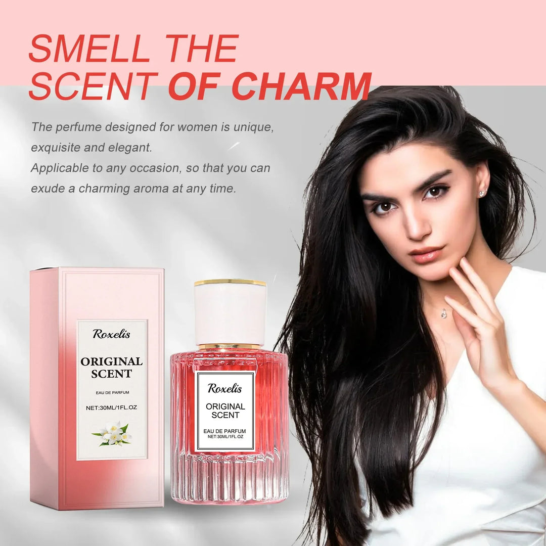 Roxelis 30ml Jasmine Pheromone Perfume Long Lasting Scent Sexy Floral Daily Dating Attracting Flirting Mist Body Aroma Perfume