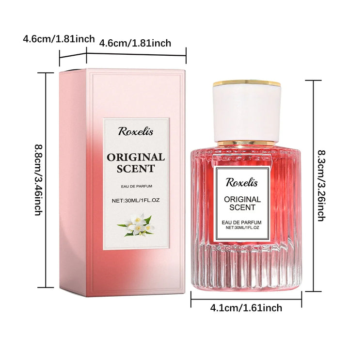 Roxelis 30ml Jasmine Pheromone Perfume Long Lasting Scent Sexy Floral Daily Dating Attracting Flirting Mist Body Aroma Perfume