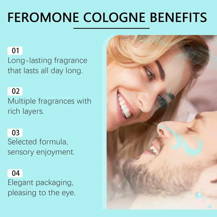 Roxelis 50ml Cologne Men'S Perfume Natural Fresh Fragrance Lasting Pheromone Deodorant Charm  Release Flirting Perfume Spray