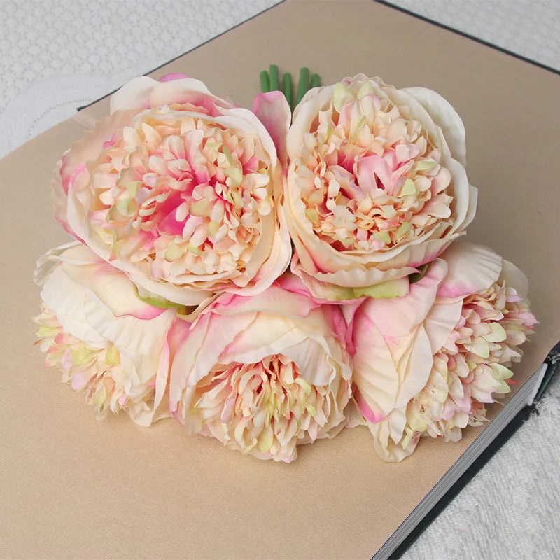 Artificial Peony Rose Bouquet