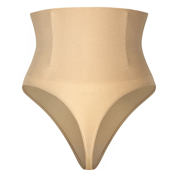 High Waist Body Shaper Thongs Shapewear for Women Panties Tummy Control Slimming New Underwear Nude Black T-Back Brief