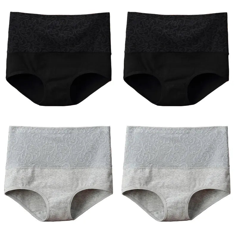 Cotton Underwear Women High Waist Lingerie For Ladies Briefs Tummy Control Panties C-Section Recovery XXXXL Plus Size Underpants