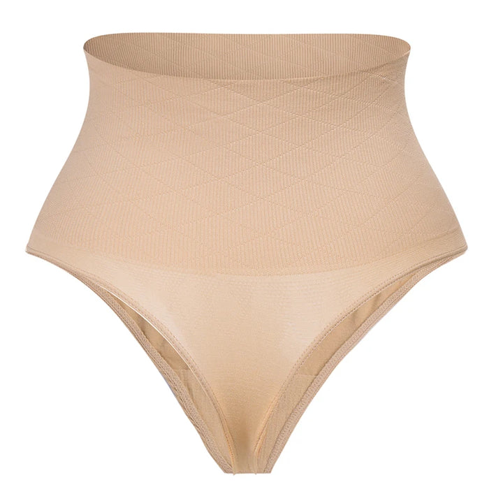 High Waist Body Shaper Thongs Shapewear for Women Panties Tummy Control Slimming New Underwear Nude Black T-Back Brief